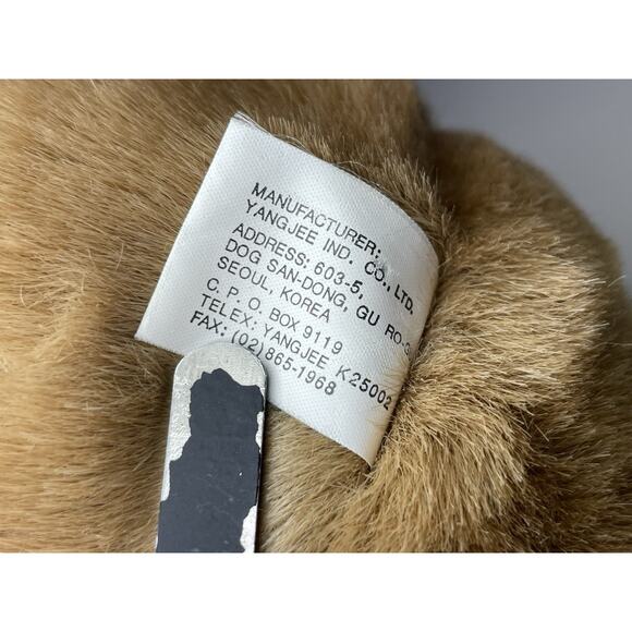 Vintage Yangjee Teddy Bear Plush Brown White 14” Stuffed Animal Yang Jee - Picture 11 of 12